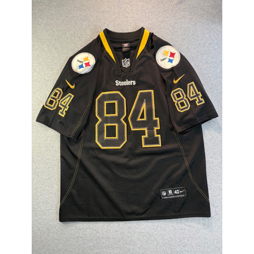 Nike Pittsburgh Steelers Antonio Brown 84 Onfield Jersey Mens 40 Black NFL